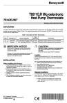 Honeywell Thermostat T8511G User's Manual