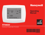 Honeywell Thermostat RTH8500 User's Manual