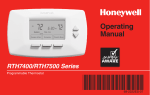 Honeywell Thermostat RTH7400 User's Manual