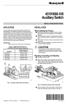 Honeywell Switch 43191105 User's Manual