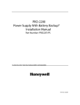 Honeywell PRO-2200 User's Manual