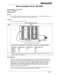 Honeywell Network Card 50010425-501 User's Manual
