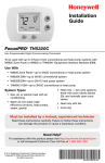Honeywell FOCUSPRO TH5320C User's Manual