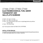 Honeywell CT1501 User's Manual