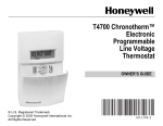 Honeywell CHRONOTHERM T4700 User's Manual