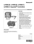 Honeywell AQUASTAT L6189A-C User's Manual