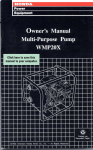 Honda WMP20X User's Manual