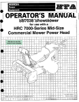 Honda SB7038 User's Manual