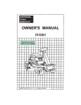 Honda HT-R3811 User's Manual