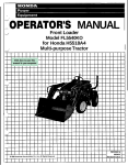 Honda FL5540KO User's Manual