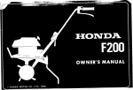 Honda F200 User's Manual