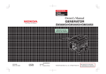 Honda EM3800SX User's Manual