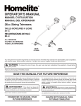 Homelite UT32050 User's Manual
