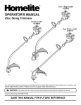 Homelite UT20930 User's Manual