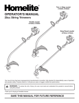 Homelite UT20044 User's Manual