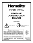 Homelite HP35 User's Manual