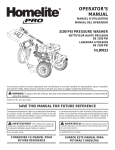 Homelite HL80923 User's Manual