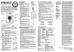 HoMedics PX-100 Downloadable Instruction Book