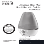 HoMedics HJM-PED1 User's Manual