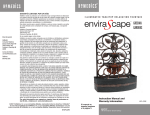 HoMedics EnviraScape Tabletop Relaxation Fountain WFL-GRE User's Manual