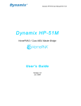 Home Dynamix HP-51M User's Manual