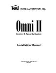 Home Automation 20A00-1 User's Manual
