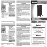 Holmes HOH3000B User's Manual