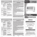 Holmes HLH4422M User's Manual