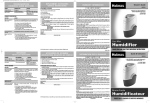 Holmes HM729-UC User's Manual