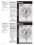 Holmes HAOF1633 User's Manual