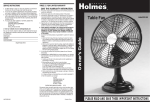 Holmes HAOF12R User's Manual