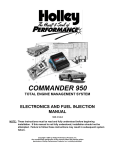 Holley 950 User's Manual