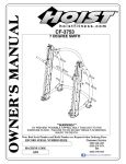 Hoist Fitness CF-3753 User's Manual