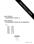 Hobart HRO550P User's Manual