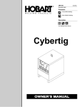 Hobart CYBERTIG OM-353 User's Manual