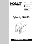 Hobart CYBERTIG 180 SD User's Manual