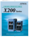 Hitachi Welder X200 User's Manual