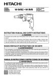 Hitachi W 6VB2 User's Manual