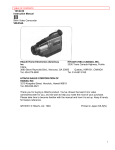 Hitachi VM-E54A User's Manual