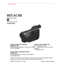 Hitachi VM-E230A User's Manual