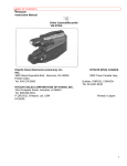 Hitachi VM-3700A User's Manual