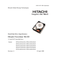 Hitachi Travelstar HTS543212L9SA00 User's Manual