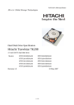 Hitachi Travelstar HDS723020BLA642 User's Manual