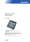 Hitachi StarBoard BT2G-061101 User's Manual