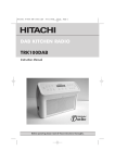 Hitachi Radio TRK100DAB User's Manual