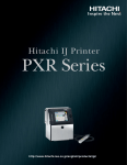 Hitachi PXR Series User's Manual