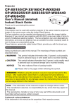 Hitachi Projector CP-SX8350 User's Manual