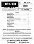 Hitachi 60SBX78B User's Manual