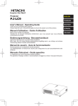 Hitachi PJ-LC9 User's Manual