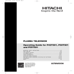 Hitachi P55T501 User's Manual